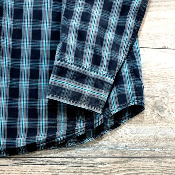 Club Scullers Mens Slim Fit Long Sleeve Shirt 40CM (Medium) Casual Office Work - Picture 8 of 11